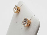 3.10 Cttw Lab Grown Diamonds 14k Yg 1.5g Push Back Stud Earrings Do0726rrxde