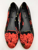 Dolce & Gabbana Floral Print Ballet Flats Size 39 Eb0924exsa