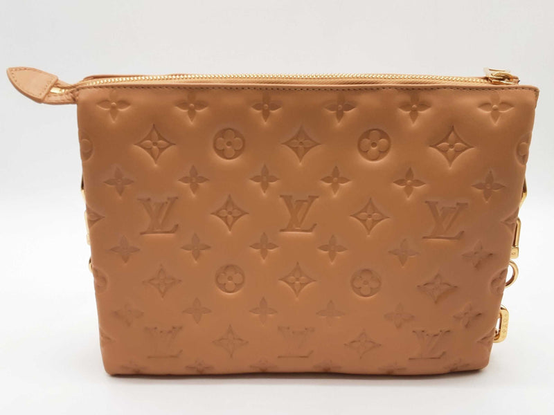 Louis Vuitton Coussin Camel Tan Monogram Leather Crossbody Bag Do1224oxzxde