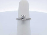 1.05 Cttw Lab Grown Diamond & 14k Solitaire Ring Size 5.5 Fw0225pcrdu