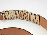 Moschino Iridescent Belt And Silver-tone Logo Buckle Fw0125lxzsa