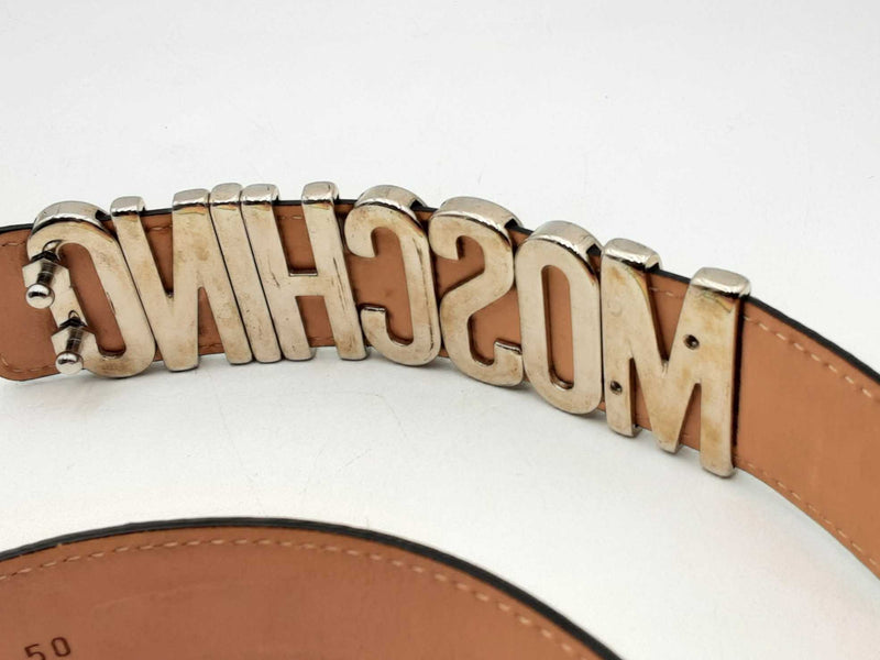 Moschino Iridescent Belt And Silver-tone Logo Buckle Fw0125lxzsa