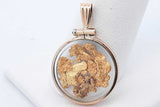 14k Yellow Gold Nugget Pendant 2.3 Grams Eb0526crde