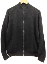 Fendi Logo Embossed Black Zipper Jacket Do0425rxzde
