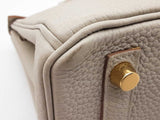 Hermes Birkin 25 Gris Neve Gray Togo Gold Hardware Handbag Do0725lirxzde