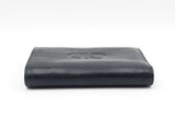 Christian Dior Black Leather Wallet Fw0225lrxdu