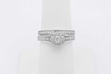 0.27cttw Diamond Wedding Set In 10k White Gold 4.4 Grams Size 7 Eb0226olxsa