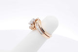 0.7cttw Diamond Wedding Set In 14k Yellow Gold 6.2 Grams Size 3.75 Eb0725wxzsa