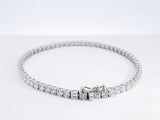 5.12 Cttw Lab-grown Diamond & 14k Gold Tennis Bracelet 6.8g 7 Inch Fw0326lpzxdu