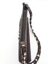 Salvatore Ferragamo Rhinestone Embellished Gray Shoulder Bag Eb1026wrxde