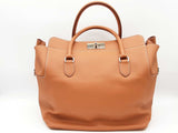 Hermes Toolbox 33cm Gold Brown Swift Palladium Large Tote Bag Do0326irxzde