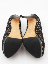 Giuseppe Zanotti Gold Glitter Peep Toe Platform Heels Size 36.5 Eb1225sxdu