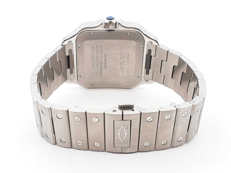 Santos De Cartier Large Stainless Steel Automatic 40mm Watch Fw0525wxzxdu