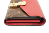 Louis Vuitton Monogram Canvas & Red Leather Pallas Wallet Eb0926lxzsa