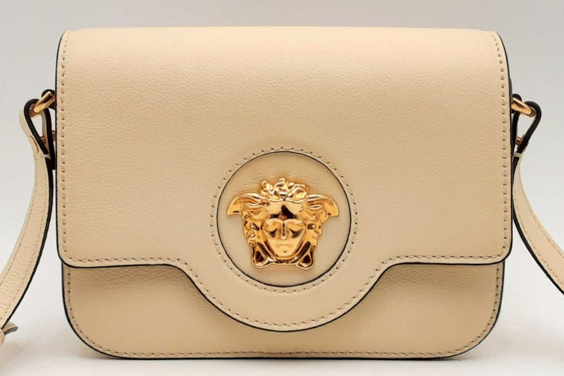 Versace Gold Medusa Head Crossbody Shoulder Bag Eb0225wxzsa