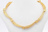 18k Yellow Gold Filigree Necklace 33.3 Grams 17 Inch Eb0526oxxzsa