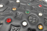 Louis Vuitton Crystal Embellished Black Lambskin Monogram Coussin Eb1225loxzde