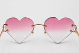 Cartier Heart Shaped Rimless Pink Gradient Sunglasses Eb0726rxzsa