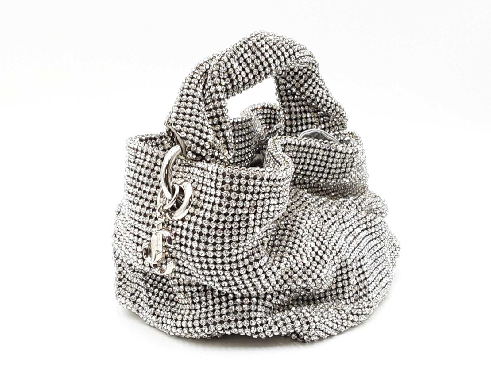 Jimmy Choo Bonny Crystal-embellished Mesh Mini Shoulder Bag