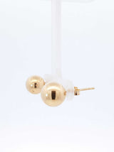 18k Yellow Gold Ball Stud Earrings 3 Grams Fw0826oprdu