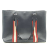 Bally Navy Leather Supra Tote Shoulder Bag Sd0525lrzsa