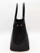 Prada Black Saffiano Leather Top Handle Tote Bag Eb1026werde