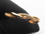 14k Yellow Gold Twisted Mesh Hoop Earrings 1.9 Grams Fw0326lzxdu
