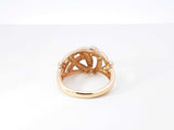 14k Yellow Gold Woven Dome Ring 4.2 Grams Size 5.75 Fw0526ozxdu
