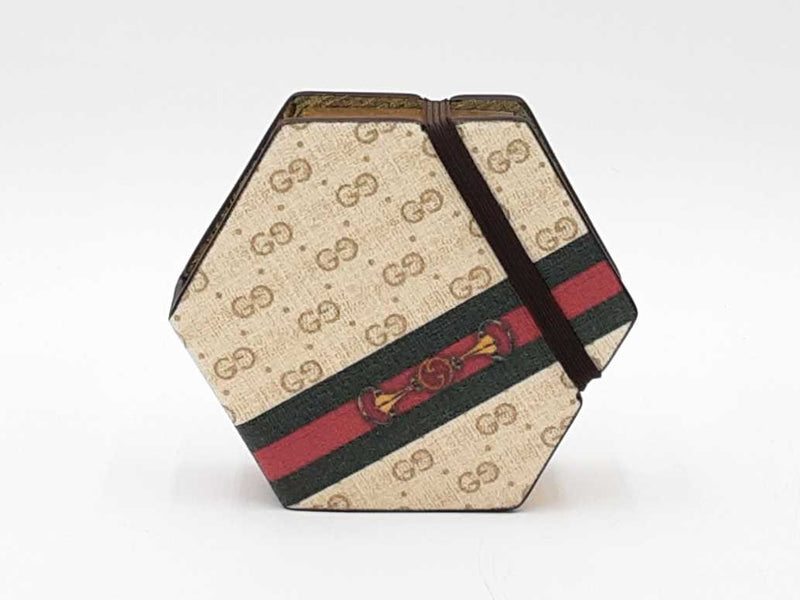 Gucci Gg Supreme Web & Horsebit Hexagon Sticky Notes Fw0825wrxdu