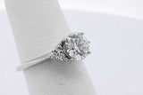 1.0ctw Center Round Diamond Ring 14k White Gold 2.5 Grams Size 4.75 Eb0526lwcrsa
