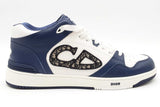 Christian Dior B57 Blue & White Leather Sneakers Size 46 Eb0926orxsa