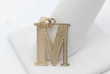 10k Yellow Gold Letter M Pendant 1.5 Grams Eb0826ixsa