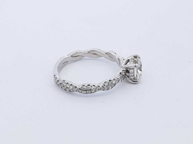 1.93 Cttw Diamond & 14k White Gold Engagement Ring 4.0 Gram Sz 8.75 Fw1124lixzdu