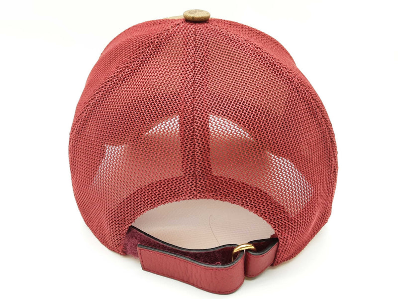 Gucci X Doraemon Tan Gg Supreme Red Baseball Hat Size M Do1125wexde
