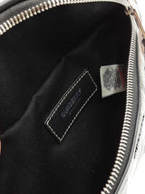 Burberry Mini Cason Belt Bag In Dark Birch Brown Check Coated Canvas Fw0326oxzdu