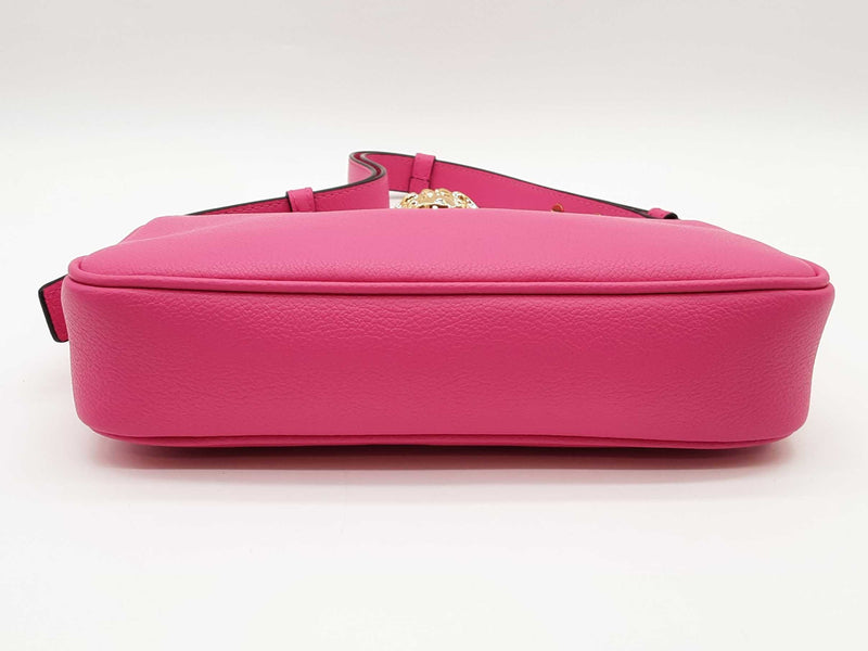 Versace La Medusa Fuchsia Leather Shoulder Bag Sd1025wzxde
