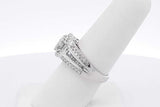 0.86cttw Diamond Ring In 10k White Gold 5.5 Grams Size 6.75 Eb0826ocrsa