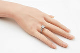 1.22 Cttw Diamond & 14k White Gold Engagement Ring 6 Grams Size 7 Fwczxdu