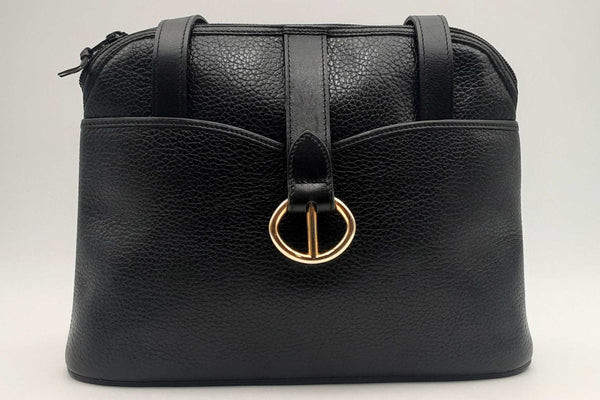 Christian Dior Black Leather Shoulder Bag Eb1224oxzsa