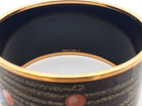Hermès Brandebourgs 30mm Extra Wide Enamel Bangle Bracelet 8 Inch Fw0326lrzdu
