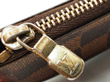 Louis Vuitton Pochette Clés Key Pouch In Damier Ebene Coated Canvas Fw0726lxzdu