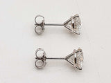 2.00 Cttw Lab Grown Diamonds 14k White Gold 1.1g Stud Earrings Do0723srxde