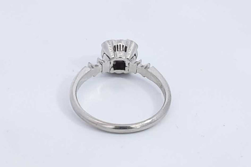 Pearlian Motomachi Platinum 0.43ctw Diamond Ring 3.8 Grams Size 6.25 Eb0524lwxdu