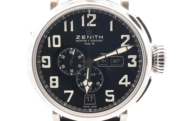 Zenith Pilot Chronograph Type 20 48mm Automatic Stainless Steel Watch Eb1024exzsa