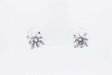 1.5cttw Lab Grown Diamond Stud Earrings In 14k White Gold 1.4 Grams Eb0826orxsa