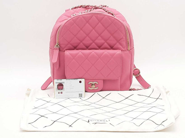 Chanel Caviar Quilted Day Pink Backpack Aa0525lpxzsa
