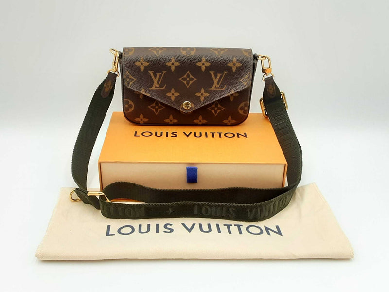 Louis Vuitton Felicie Pochette Crossbody & Khaki Green Bandouliere Fw1224rxzsa