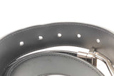 Burberry Coated Check Reversible Belt Silver Tone Buckle Size 30/75 Eb1125lxzde
