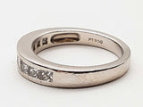 0.63 Cttw Natural Diamonds 0.950 Platinum 7.5g Ring Size 6.5 Do1125oixde