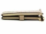 Michael Kors Jet Set Signature Animal Print Dbl Zip Wristlet Beige Aa1026lrsa